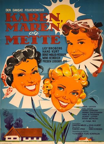 karen, maren og mette 1954 poster