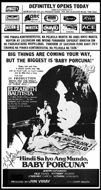 hindi sa iyo ang mundo, baby porcuna 1978 poster