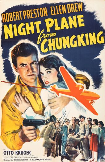 night plane from chungking 1943 poster