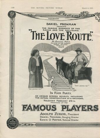 the love route 1915 poster