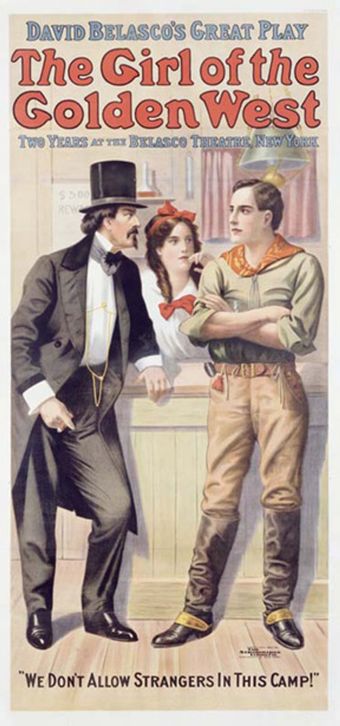 the girl of the golden west 1915 poster