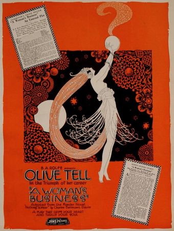 a woman's business 1920 poster