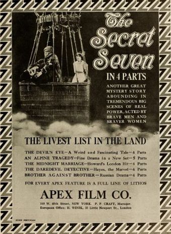 paul sleuth and the mystic seven 1914 poster