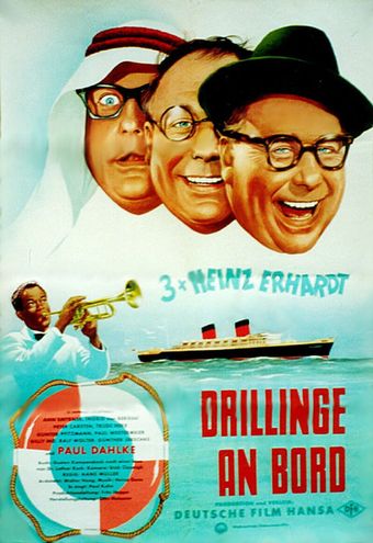 drillinge an bord 1959 poster