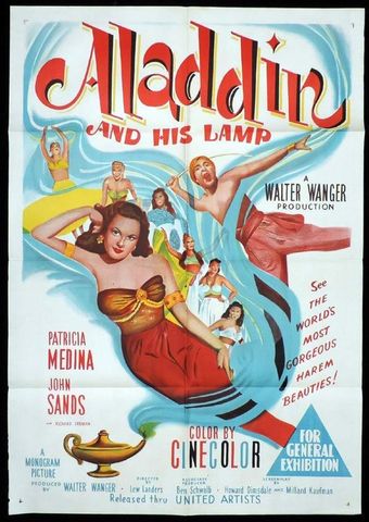 aladdin and his lamp 1952 poster