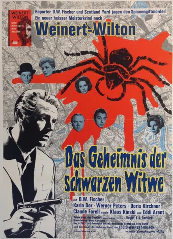 das geheimnis der schwarzen witwe 1963 poster