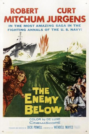 the enemy below 1957 poster