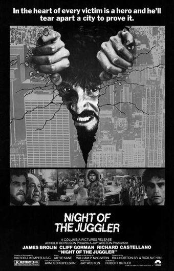 night of the juggler 1980 poster