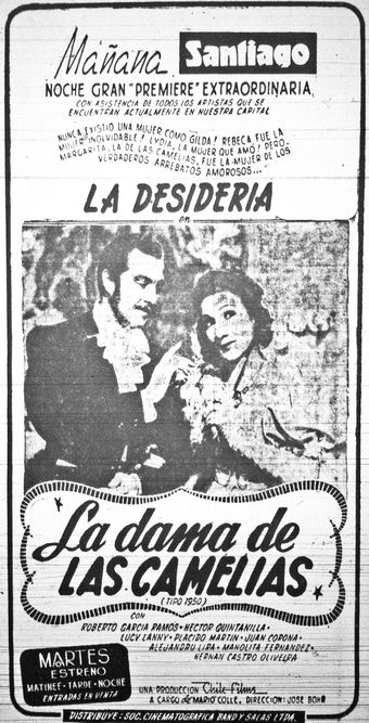 la dama de las camelias 1947 poster