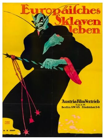 europäisches sklavenleben 1912 poster