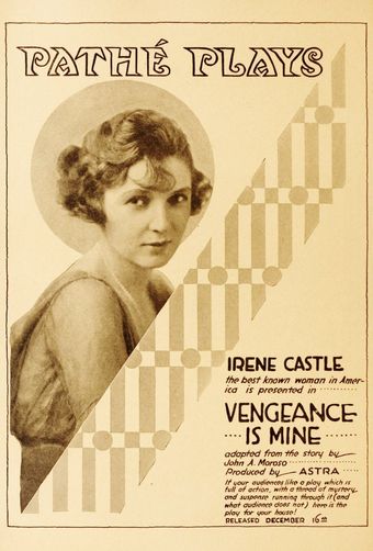 vengeance is mine 1917 poster