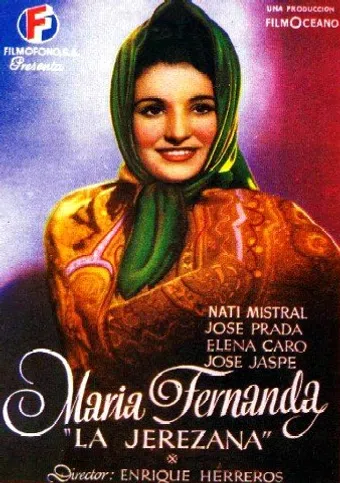 maría fernanda, la jerezana 1947 poster