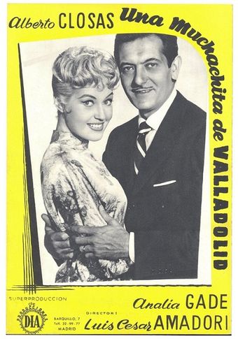 una muchachita de valladolid 1958 poster