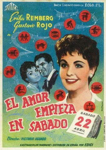 el amor empieza en sábado 1961 poster