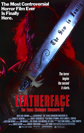 leatherface: texas chainsaw massacre iii 1990 poster