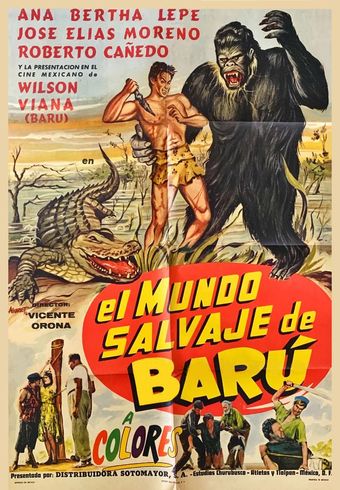 el mundo salvaje de barú 1962 poster