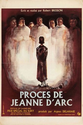 procès de jeanne d'arc 1962 poster