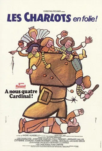 les charlots en folie: à nous quatre cardinal! 1974 poster