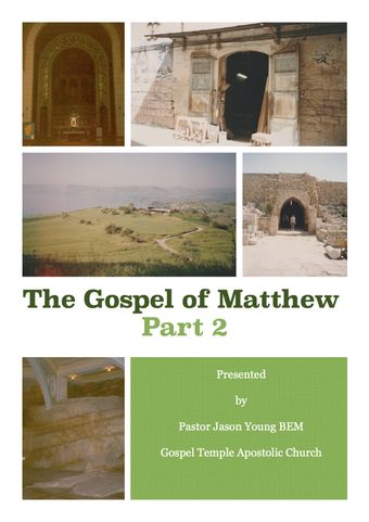 the gospel of matthew: part 2 2023 poster