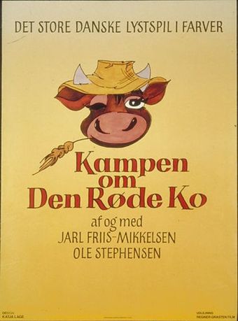 kampen om den røde ko 1987 poster