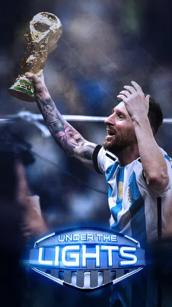 under the lights lionel messi 2025 poster