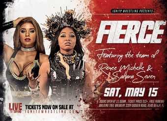 ignite wrestling presents fierce: eliza haze and savannah thorne vs sahara seven and renee michelle 2021 poster