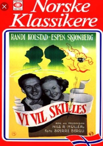 vi vil skilles 1952 poster