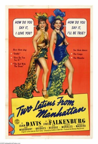 two latins from manhattan 1941 poster