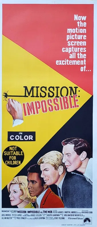 mission impossible versus the mob 1969 poster