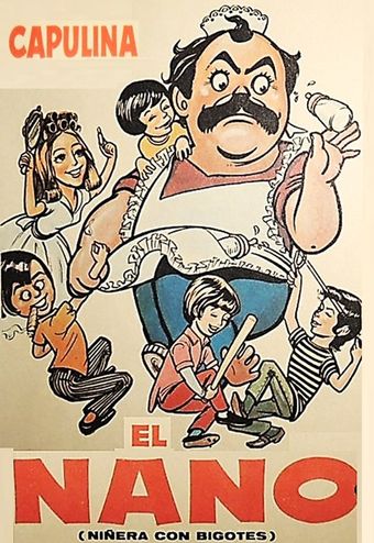 el nano: niñera con bigotes 1971 poster