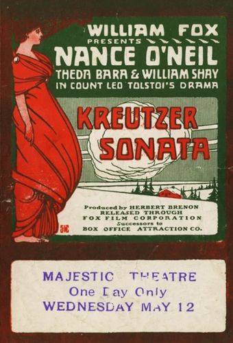 kreutzer sonata 1915 poster