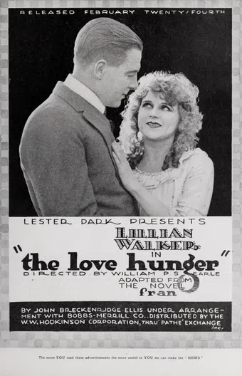 the love hunger 1919 poster