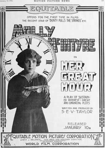 her great hour 1916 poster