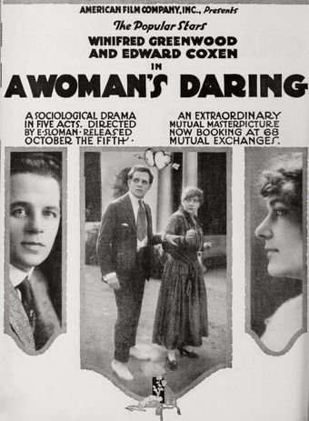 a woman's daring 1916 poster