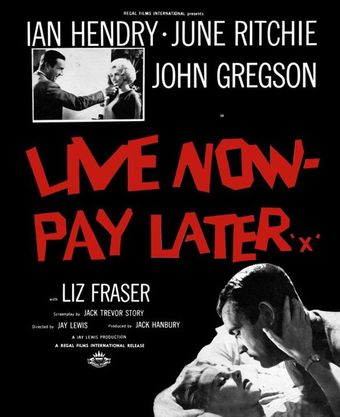 live now - pay later 1962 poster