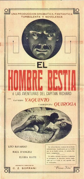 el hombre bestia 1934 poster