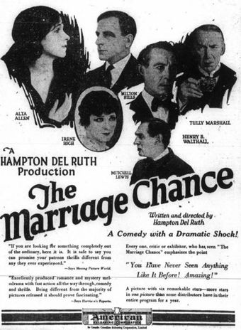 the marriage chance 1922 poster