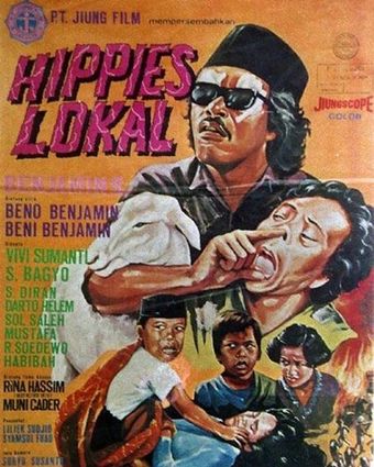 hippies lokal 1976 poster