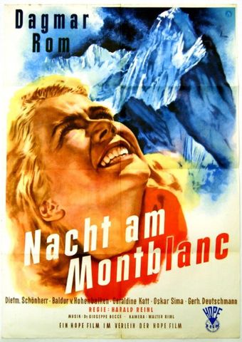 nacht am mont-blanc 1951 poster