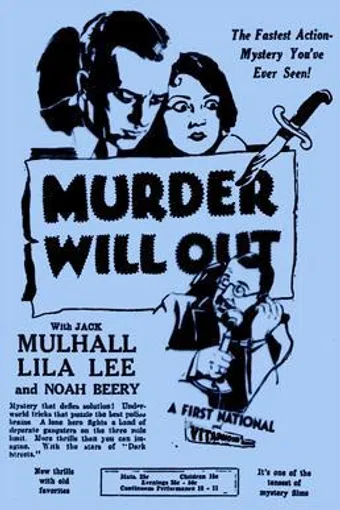 murder will out 1930 poster