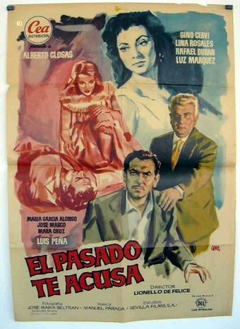 el pasado te acusa 1958 poster