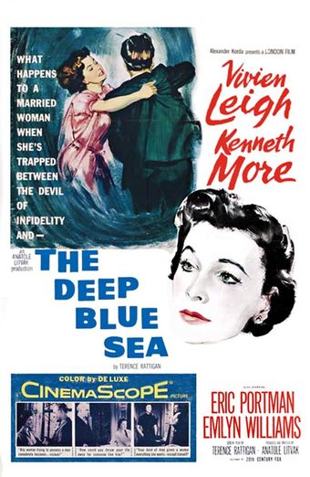 the deep blue sea 1955 poster