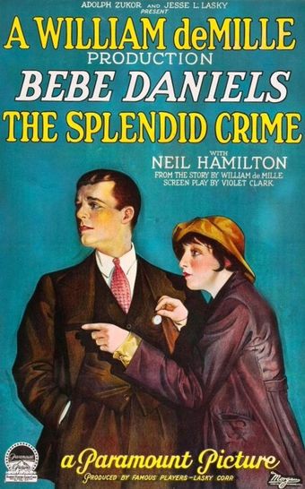 the splendid crime 1925 poster