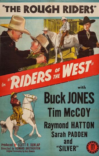 riders of the west 1942 poster