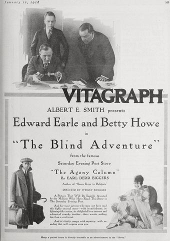 the blind adventure 1918 poster