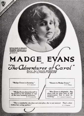 adventures of carol 1917 poster