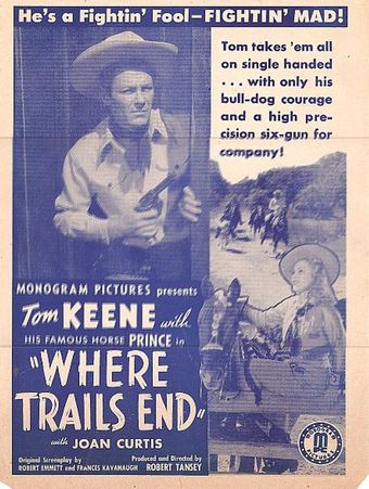 where trails end 1942 poster