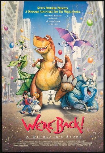 we're back! a dinosaur's story 1993 poster