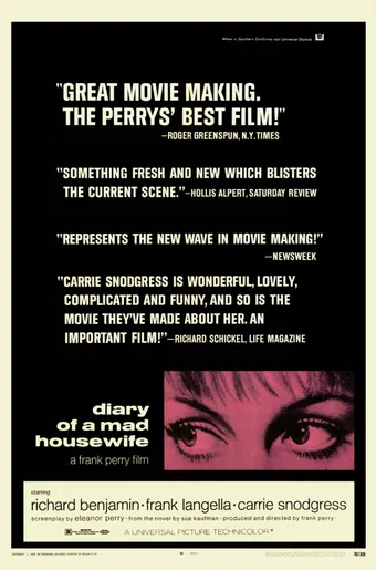 diary of a mad housewife 1970 poster