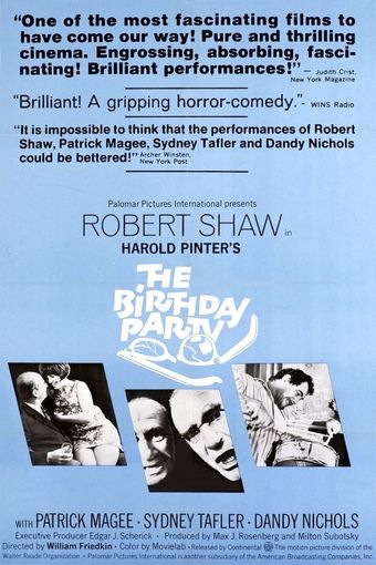 the birthday party 1968 poster